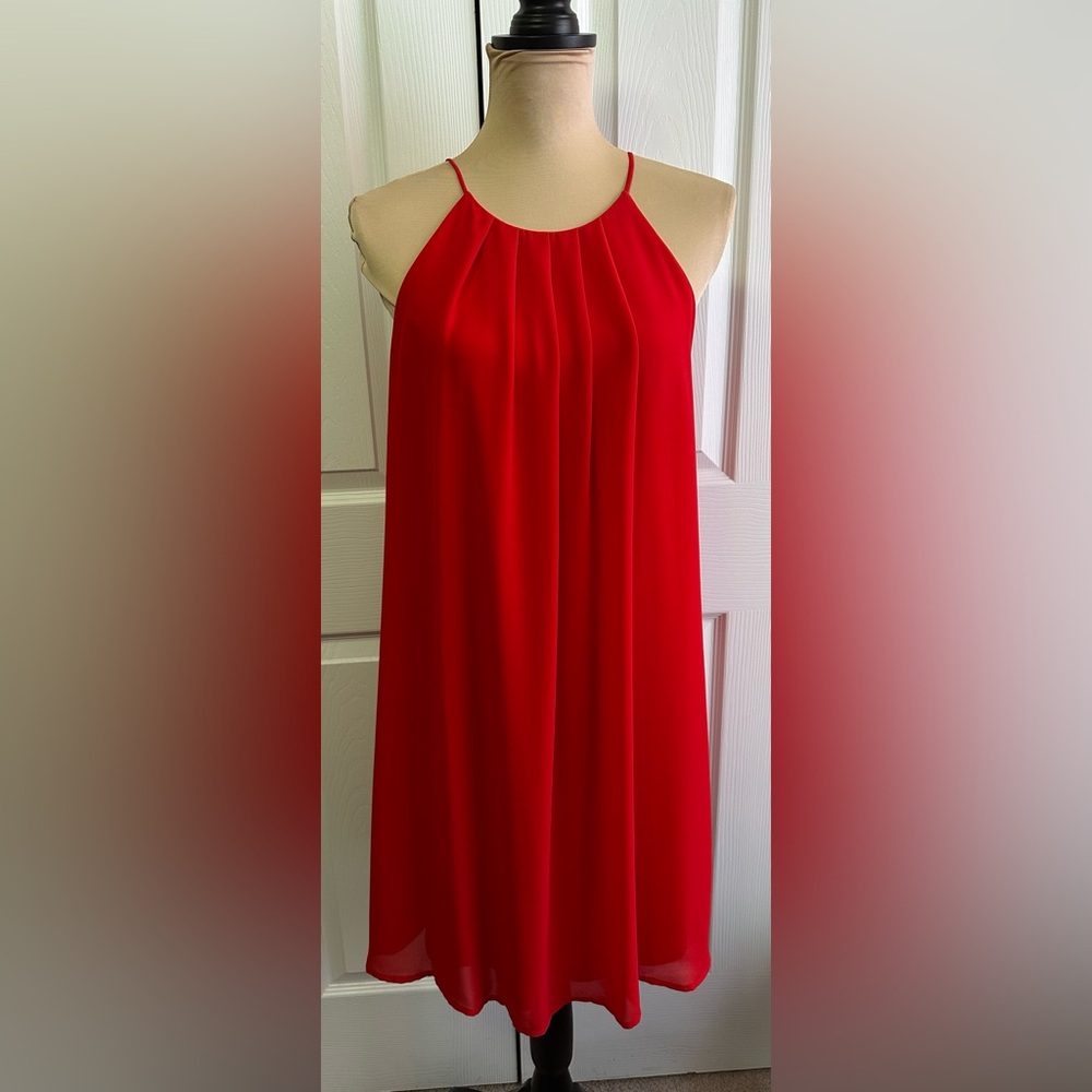 Staccato Vibrant Red Swing Dress
